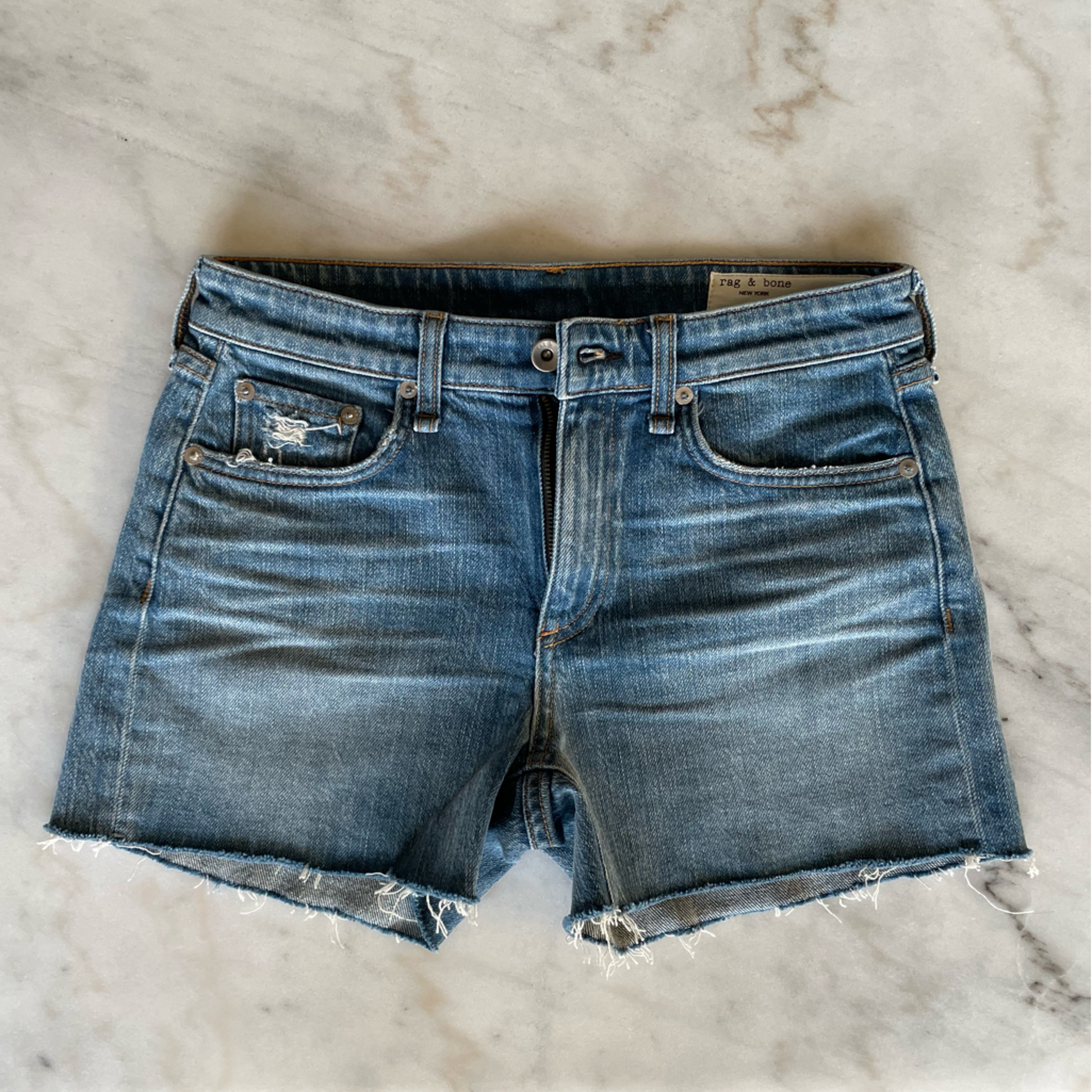 Rag & Bone Dre Low-Rise Short - Dara - Size 24